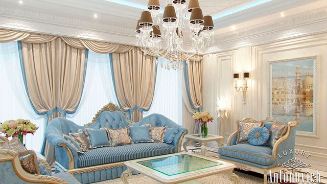 Family Sitting Room in Luxury And Comfort Style