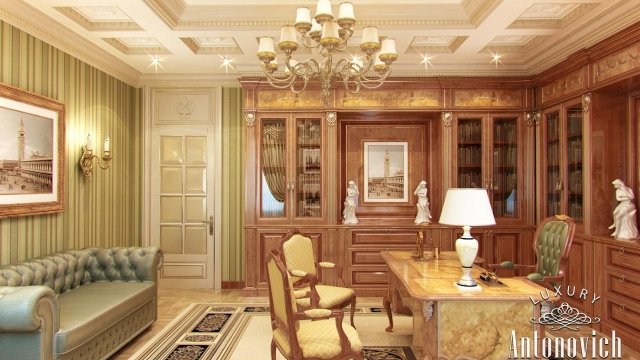Office Interior in Classical Style