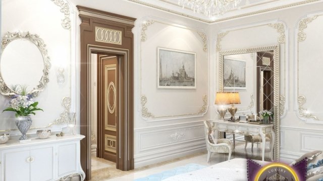 Luxury bedroom design in Sharja