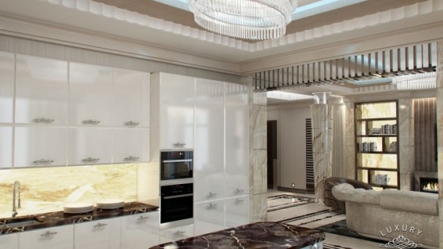 التصميم الداخلي للمطبخ في دبي