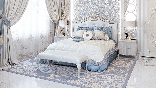 Classic style in bedroom design