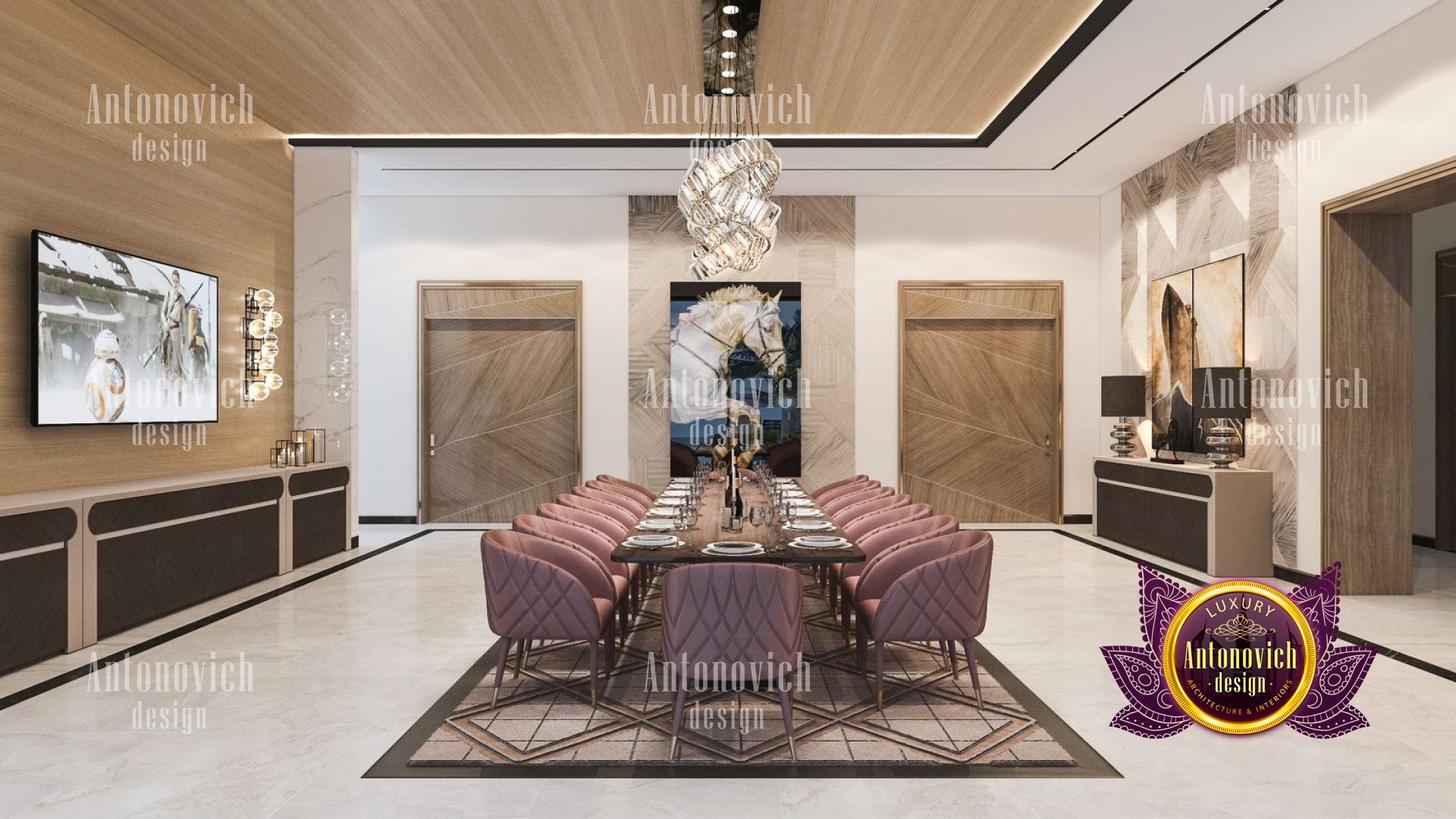 Modern Dining Room Design in Palm Jumeirah