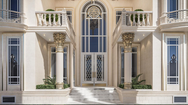 Luxurious exterior modern house design in Saudi Arabia