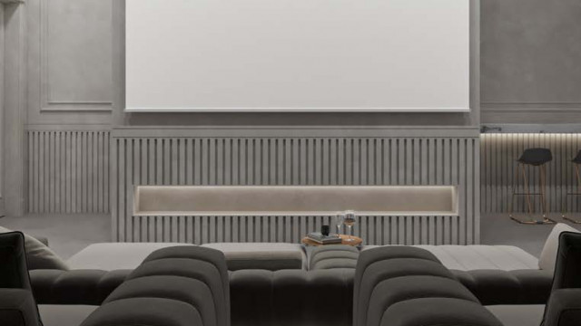 Modern Aesthetic Interior Design for Home Cinema