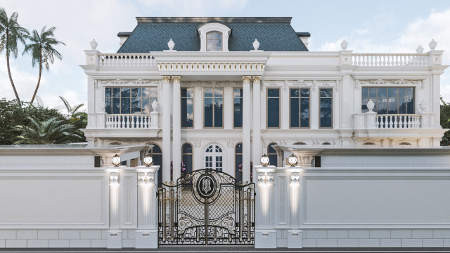 A Vision of Opulence: Luxurious Villa Exterior Design in Al Manra Dubai