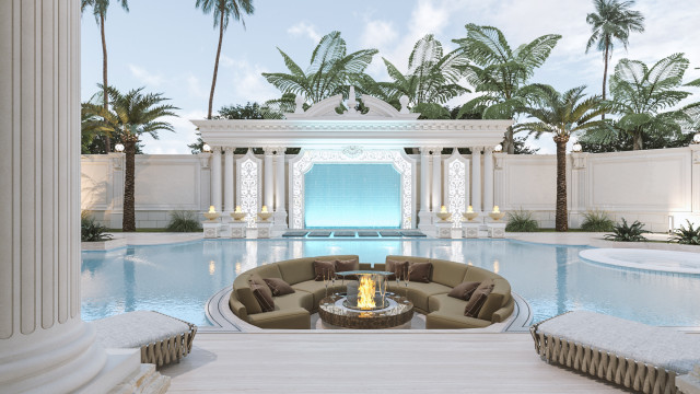 A Vision of Opulence: Luxurious Villa Exterior Design in Al Manra Dubai