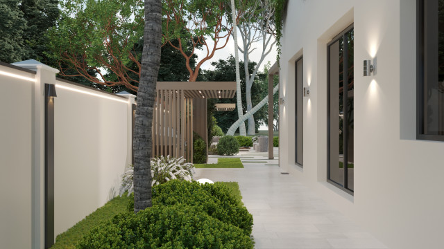 A Modern Villa Exterior & Landscape Design in Al Barari, Dubai