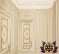 Giorgian palace style luxury interior design: from grand marble art pieces to gold-plated walls and soft silk curtains.