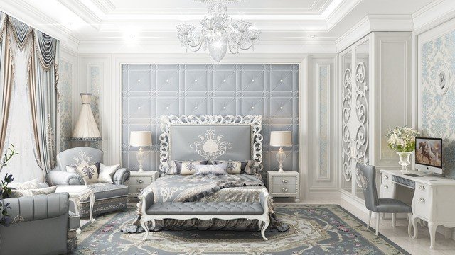 Chic Bedroom Design in Luxury Style