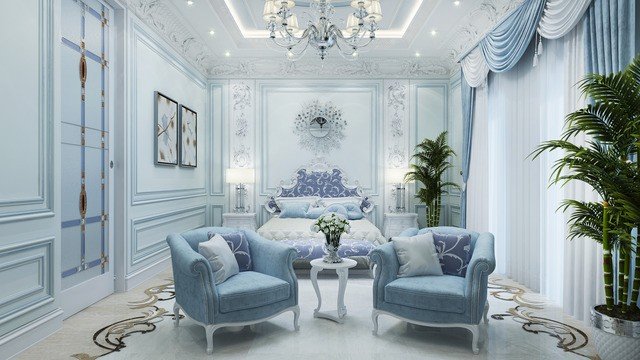 COOL BREEZE OF BLUE CONCEPT FOR BEDROOM