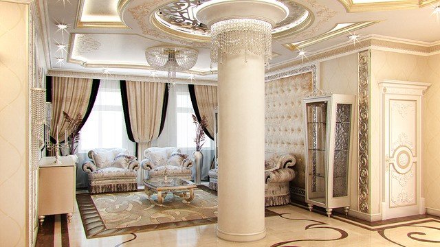 تصميم التصميم الداخلي لغرفة الجلوس في قطر