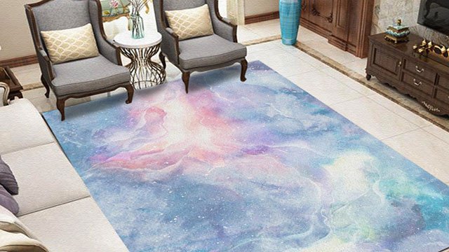 Space carpet print