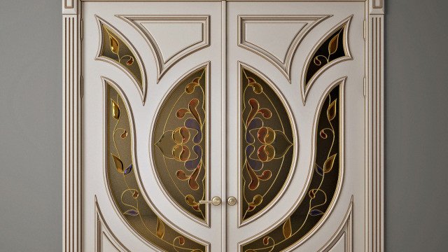 Original Stained-Glass Doors Design