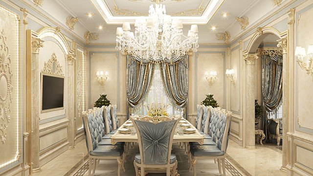 Luxury interior for dining room