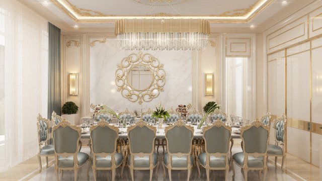 Aesthetic Dining Room Dubai