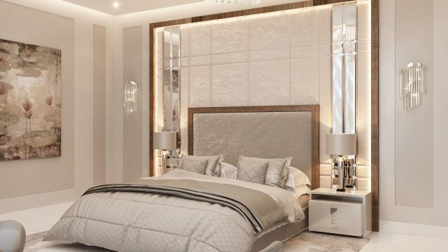 Изысканная идея дизайна спальни