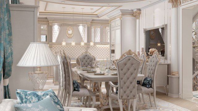 High-end dining room design