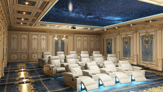 Amazing Home Cinema For Luxurious Villa
