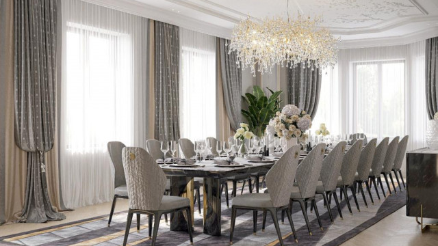Luxury Dining Room Setting in Dubai