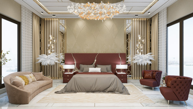 Exquisite Interior Setting for Bedroom Design