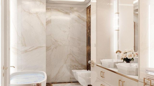 Удивительная идея дизайна ванной комнаты