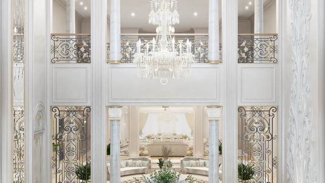 Luxury Entrance Design for Royal Style Villa