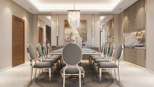 Amazing Dining Room Design For Luxury Villa