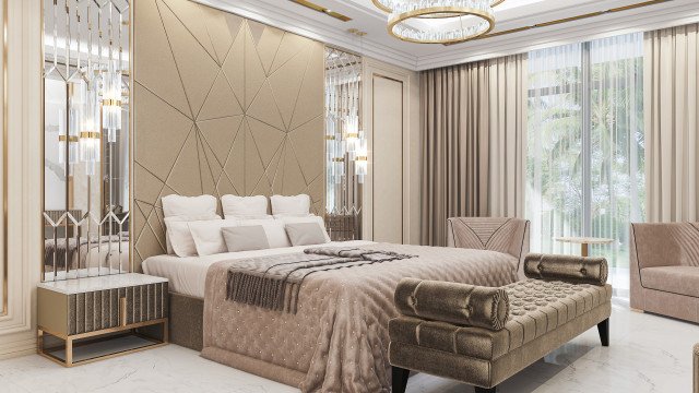 Stylish Bedroom Design For A Luxury Villa