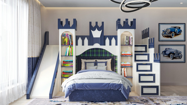 Stylish Kid`s Bedroom For A Boy