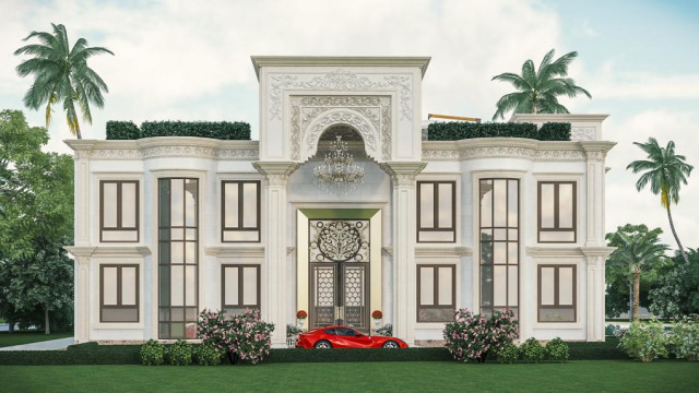 Новый классический дворец дизайна в Саудовской Аравии