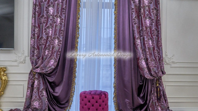 Elegant Purple Design - Dubai Curtain