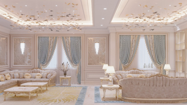 Jumeirah Park Luxury Living Room Interior Design