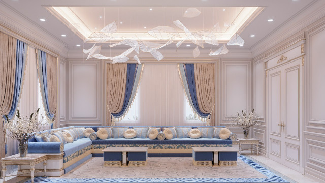 Интерьер роскошной виллы в Jumeirah Park Villa
