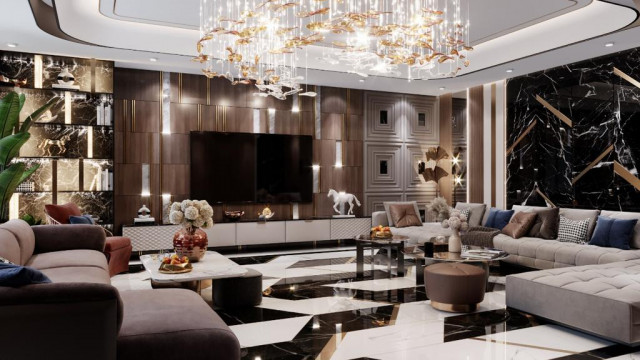تصميم غرفة المعيشة من قبل أفضل مصممي الديكور الداخلي في الإمارات