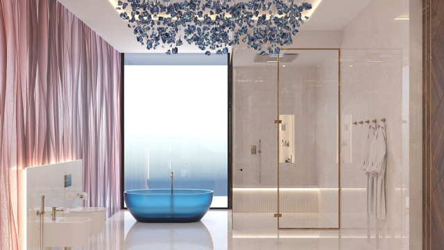 Artistry in Spacious Bathroom Interior Design and Fit-Out