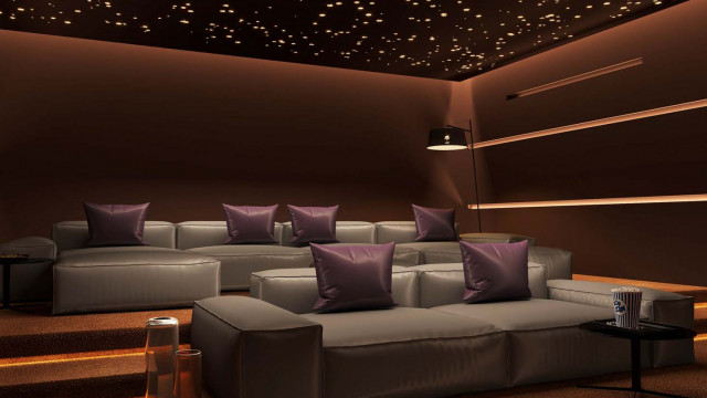 Дизайн интерьера роскошного домашнего кинотеатра: Эстетическое совершенство