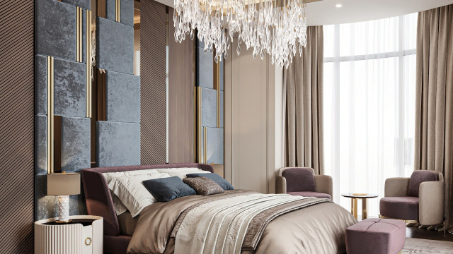 Раскрытие роскошного современного дизайна интерьера спальни