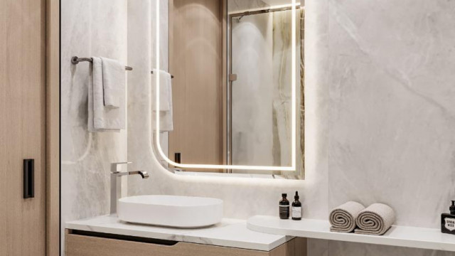 Инновационный современный дизайн интерьера ванной комнаты