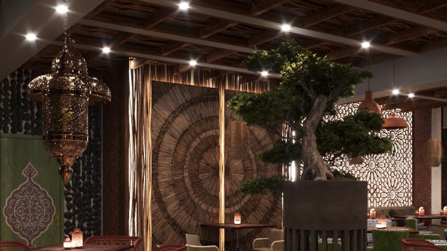 Дизайн интерьера ресторана в Dubai Marina