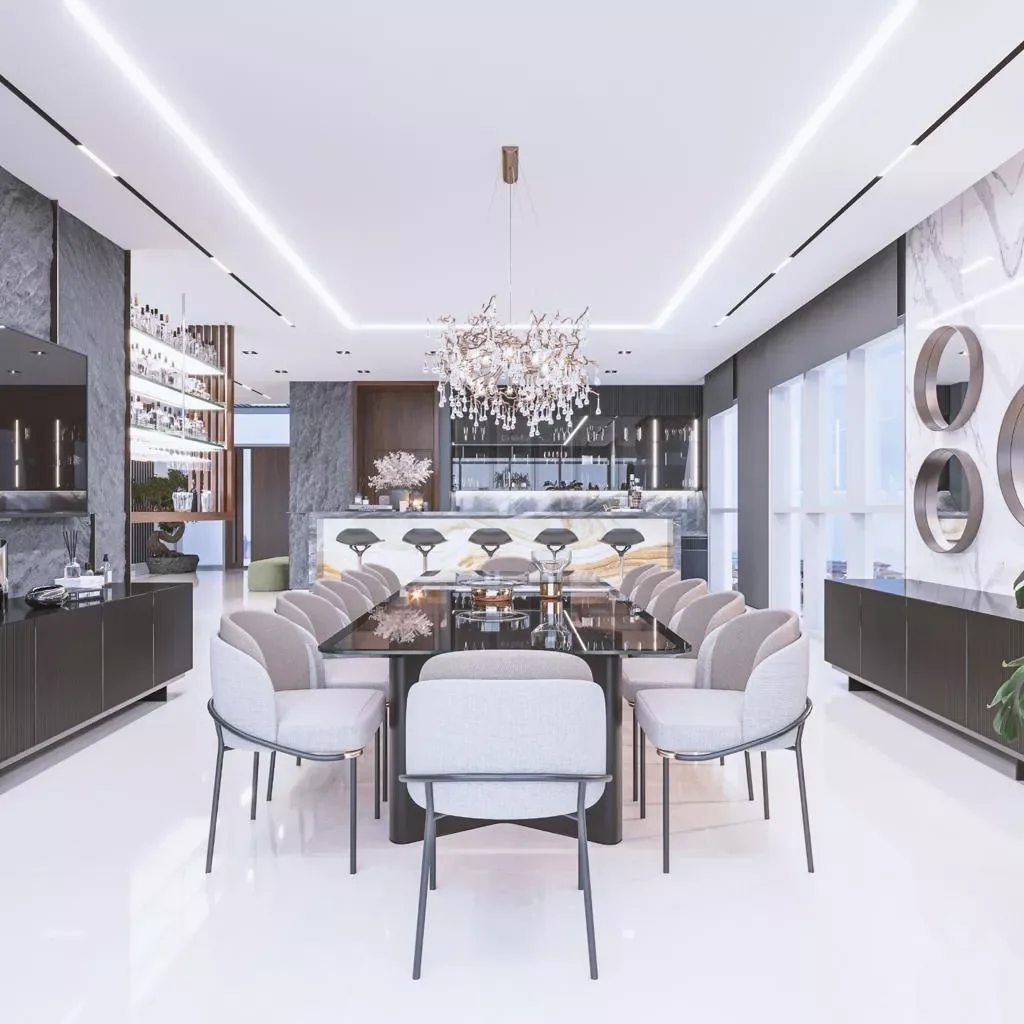 Discover the Ultimate Luxury Dining Room in Open Floor Plans!